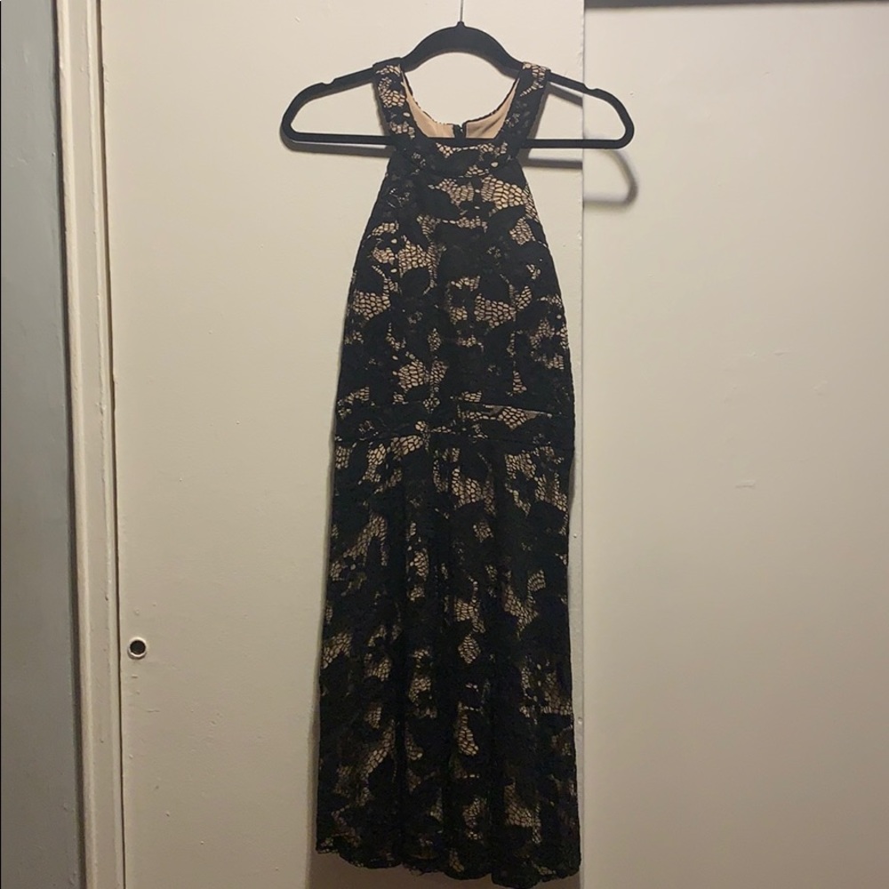 Black lace dress